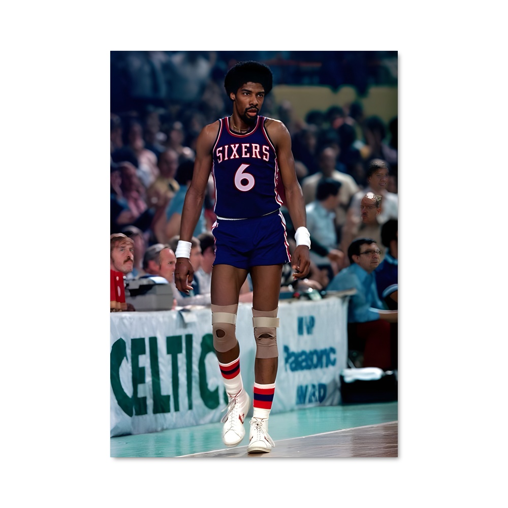 Poster Julius erving ers – affiche Basketball
